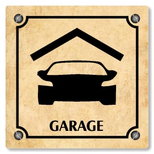 Garage, 148x148mm, pergamen, Kansas